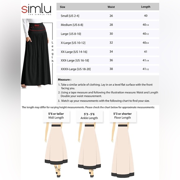 Maxi skirt ankle length with pockets - Picture 4 of 6